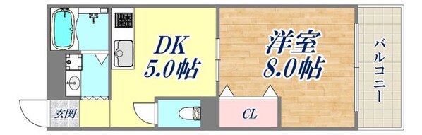 フェアリーテール出屋敷の物件間取画像